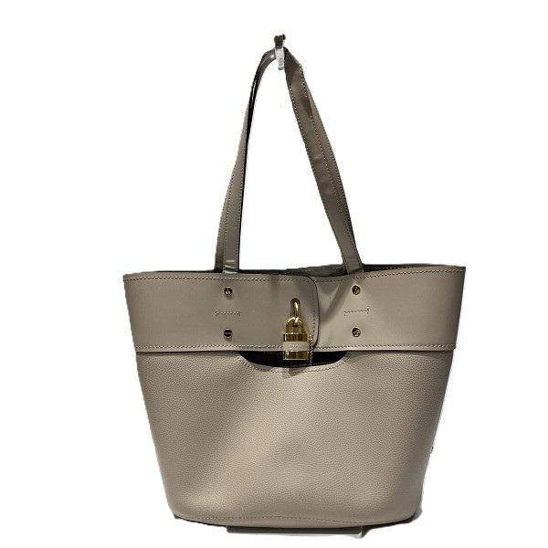 クロエ アビーロック スモール ハンドバッグ チェーンショルダーバッグ ベージュ レザー レディース Chloe 【中古】 クロエ Chloe アビー レザー バッグ ハンドバッグ レディース 中古