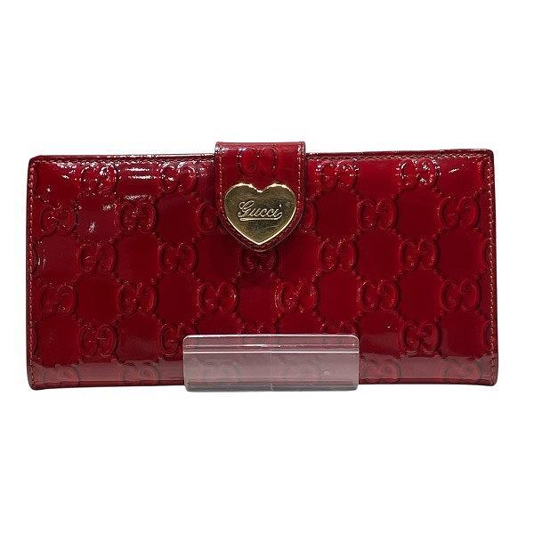 GUCCI（グッチ） GUCCI 203550 ラブリーハート GG柄 パテントレザー 二 