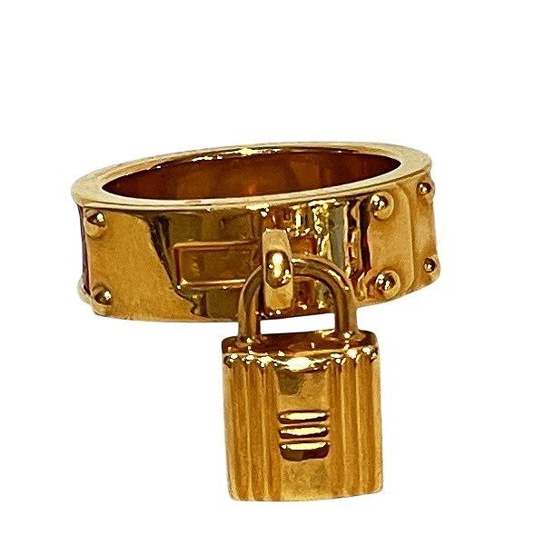 HERMES（エルメス） ケリー カデナモチーフ ゴールド×レッド GP×レザー