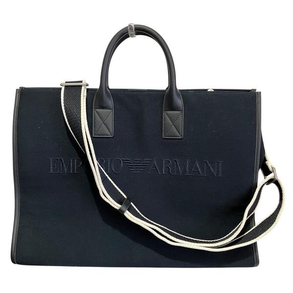 エンポリオ・アルマーニ Emporio Armani ショルダーバッグ キャンバス レザー Y4N173 送料無料 【中古】 EMPORIO ARMANI エンポリオ・アルマーニ Emporio Armani ショルダー
