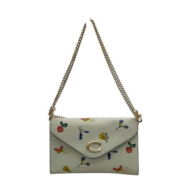 コーチ COACH タミー クラッチ ウィズ ドリーミー ベジー プリント C8332 レザー チェーンウォレット ショルダーバッグ レディース【中古】 COACH（コーチ） タミー クラッチ ウィズ ドリーミー ベジー プリント