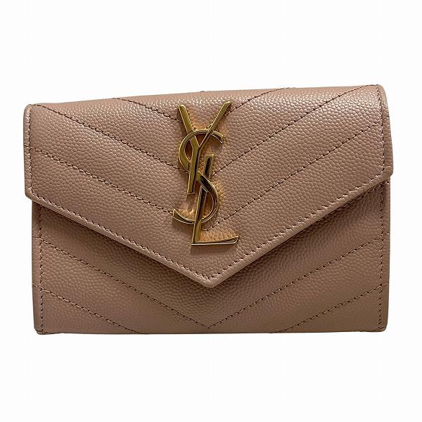 サンローラン スモール エンベロープウォレット 414404 カードケース ケース レディース 財布【中古】 サンローラン スモール エンベロープウォレット 414404 カードケース