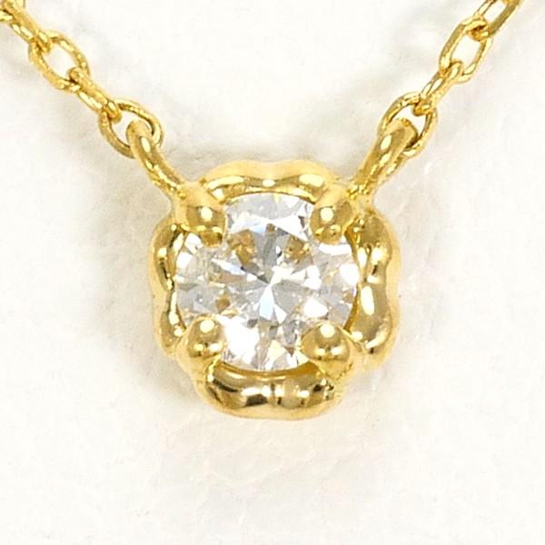 e.m.　k18YG　ダイヤネックレス アーカー　アガット　AHKAH AHKAH（アーカー） ネックレス K18YG ダイヤ 箱 袋 総重量約0.8g 約