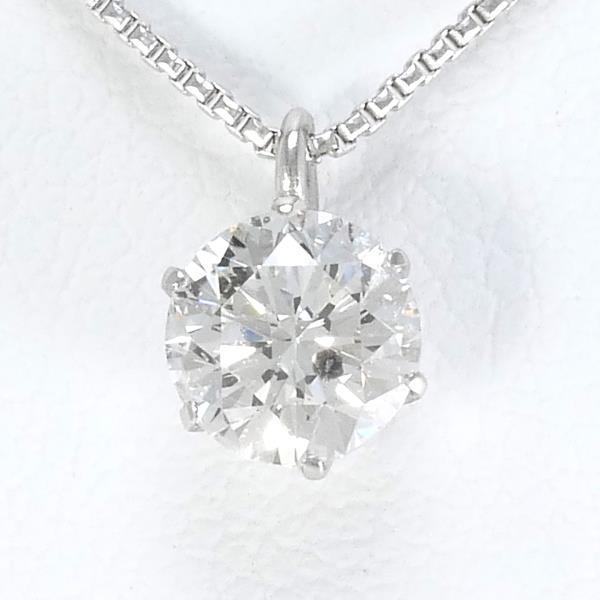 ネックレス PT900 プラチナ PT850 ダイヤ 0.64 鑑定書 総重量約2.4g 約  