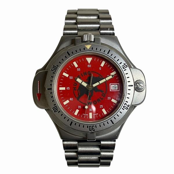 ハンティングワールド クォーツ コンパス 時計 腕時計 メンズ 中古