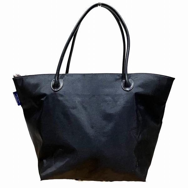 Burberry BlueLabel ノバチェック トートバッグ ブラックブルー