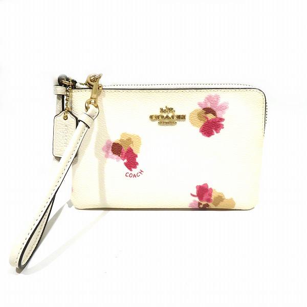 COACH（コーチ） フローラルプリント リストレット F65307 ポーチ ミニ
