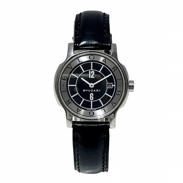ブルガリ BVLGARI ST29S ソロテンポ デイト クォーツ レディース 美品  