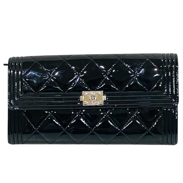 CHANEL（シャネル） ボーイ ブラック 長財布 2つ折り財布 ユニセックス