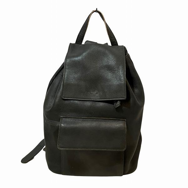 ケネスコール ブラック レザー バッグ リュック レディース 中古 