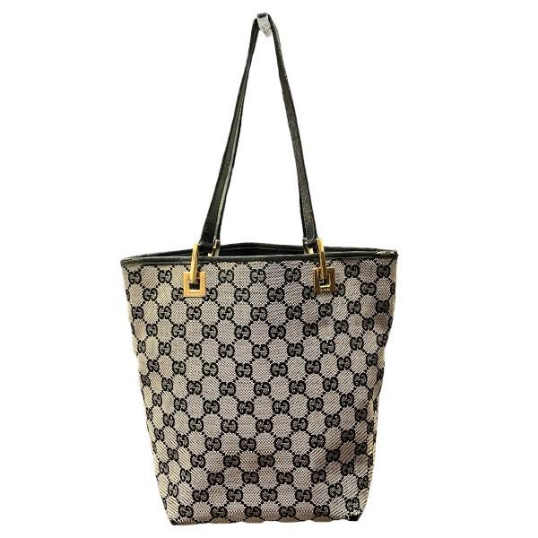 GUCCI（グッチ） GUCCI 002 1099 キャンバス レザー GG バッグ トート