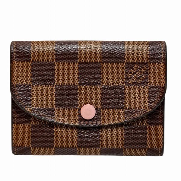ルイヴィトン Louis Vuitton ダミエ ポルトモネ ロザリ N64423 2つ折り財布 レディース 小物【中古】 LOUIS VUITTON（ルイ・ヴィトン） ダミエ ポルトモネ ロザリ N64423 2