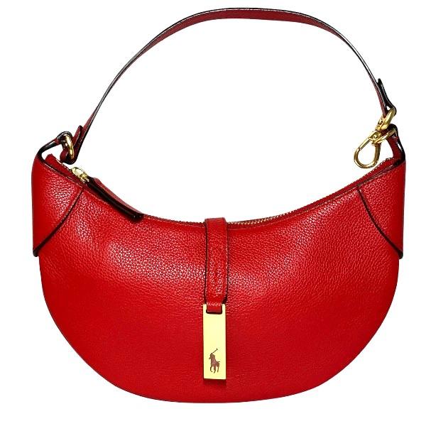 ラルフローレン ポロ レッド 三日月 ミニ バッグ ショルダーバッグ