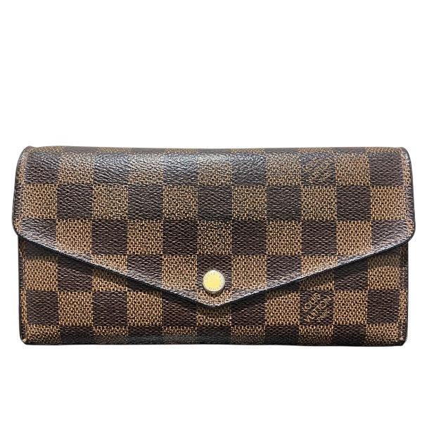 【極美品】 LOUIS VUITTONダミエ ポルトフォイユサラ 長財布 金具 LOUIS VUITTON（ルイ・ヴィトン） ダミエ ポルトフォイユサラ N63209