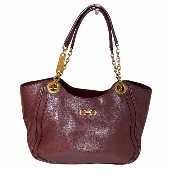 Tamaj【新品未使用】Salvatore Ferragamo ガンチーニ サルヴァトーレフェラガモ Salvatore Ferragamo ハンドバッグ ダブル
