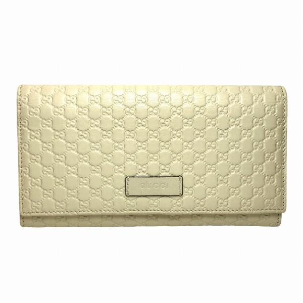 GUCCI（グッチ） 長財布 マイクログッチシマ レザー 449369 レディース