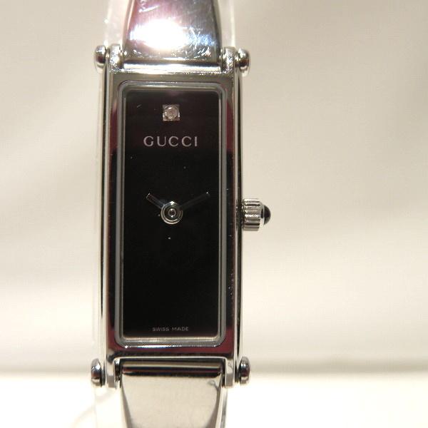 グッチ Gucci 1500l スクエアバングル 1p ダイヤ ブラック文字盤 クォーツ 時計 腕時計 レディース 中古 a ワンダープライス Yahoo 店 通販 Yahoo ショッピング