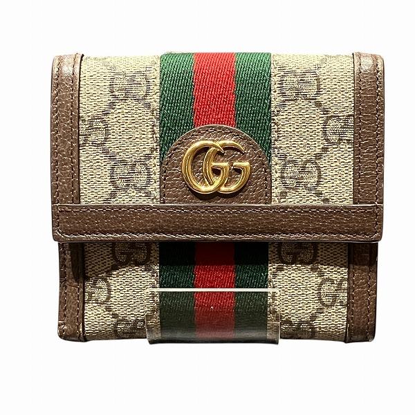 グッチ GUCCI オフィディア 523173 2つ折り財布 ユニセックス【中古】 GUCCI（グッチ） オフィディア 523173 2つ折り財布 ユニセックス 中古