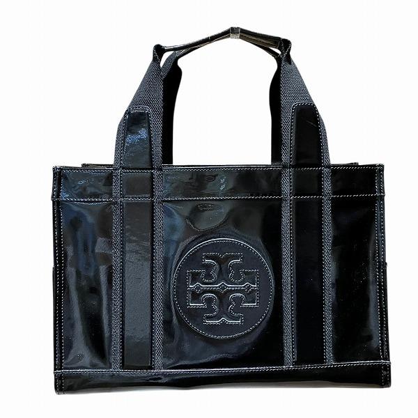 トリーバーチ エラ エナメル バッグ トートバッグ レディース 中古