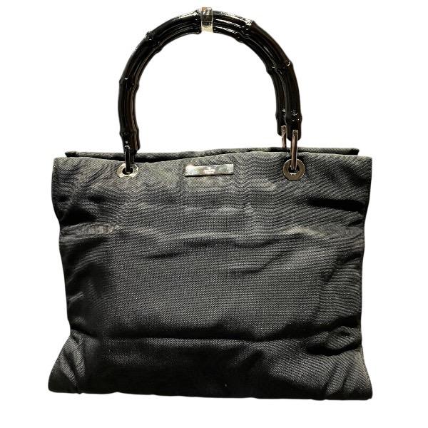 グッチ バンブー ハンドバッグ 002 1016 ブラック ナイロン レディース GUCCI 【中古】 GUCCI（グッチ） バンブー 002・1016 ナイロン バッグ ハンドバッグ