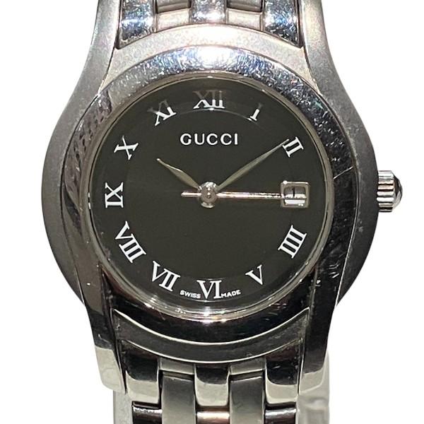 腕時計 GUCCI グッチ 5500L 3針クォーツ デイト レディース GUCCI（グッチ） GUCCI 5500L クォーツ 時計 腕時計 レディース 中古