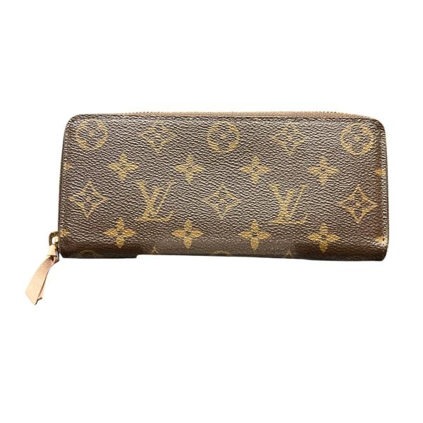 ルイ ヴィトン◎クレマンス ポルトフォイユ モノグラム ラウンドファスナー 茶色 LOUIS VUITTON（ルイ・ヴィトン） ポルトフォイユクレマンス ラウンド