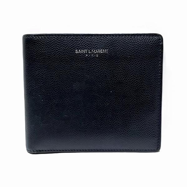 サンローラン 396303 レザー 2つ折り財布 メンズ【中古】 サンローラン 396303 レザー 2つ折り財布 メンズ 中古 : ワンダー