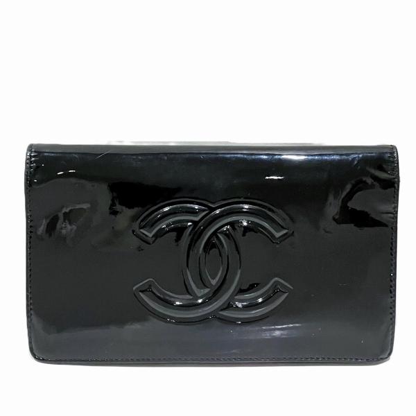 CHANEL（シャネル） 長財布 メイクパレット カメリア エナメル A46074