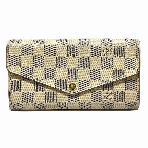 ルイヴィトン ポルトフォイユ サラ ダミエアズール 長財布 ダミエアズールキャンバス N63208 レディース LOUIS VUITTON  中古 LOUIS VUITTON（ルイ・ヴィトン） ポルトフォイユ サラ 長財布 ダミエ