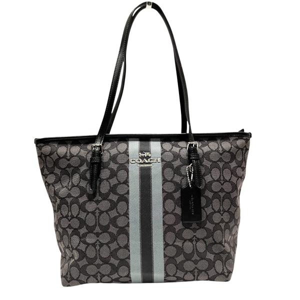 COACH（コーチ） トートバッグ シグネチャー キャンバス レザー F39043