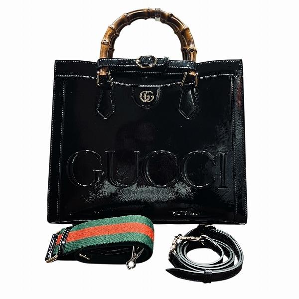 GUCCI グッチ バンブー ダイアナ 678842 2WAYショルダー バッグ トート