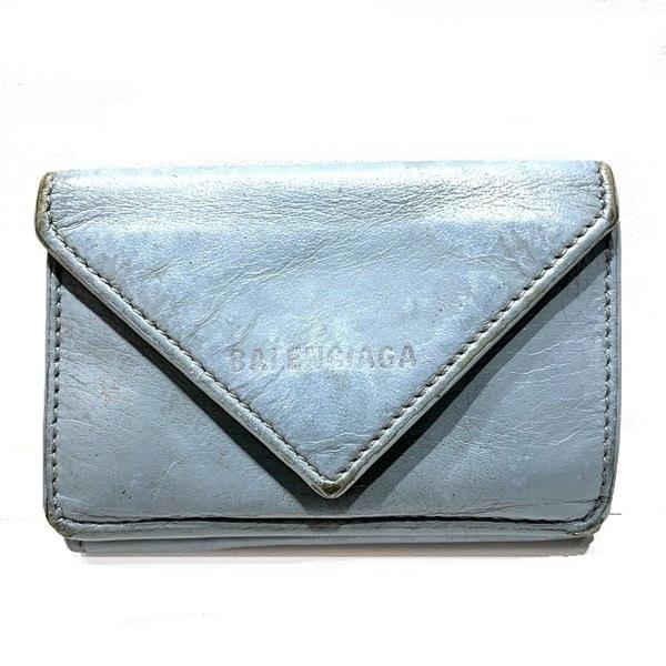 BALENCIAGA（バレンシアガ） 三つ折り財布 ペーパーミニ レザー 391446