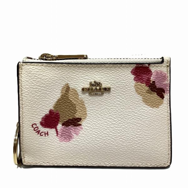 コロン　COACH　コーチ　フローラルアップリケ　パスケース　コインケース コロン COACH コーチ フローラルアップリケ パスケース コイン
