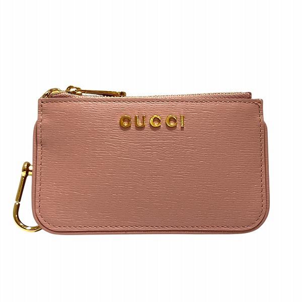 GUCCI（グッチ） スクリプト コインケース 790102 ピンク キーフック
