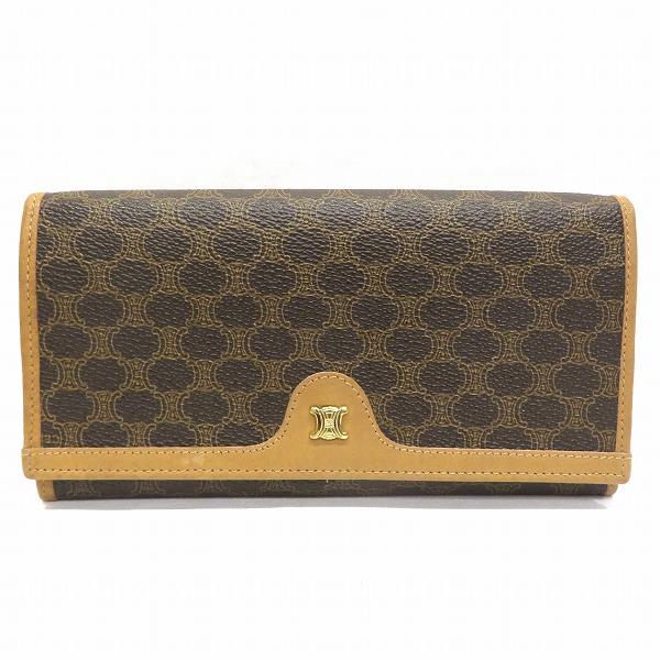 セリーヌ CELINE マカダム PVC レザー M06 がま口 財布 長財布