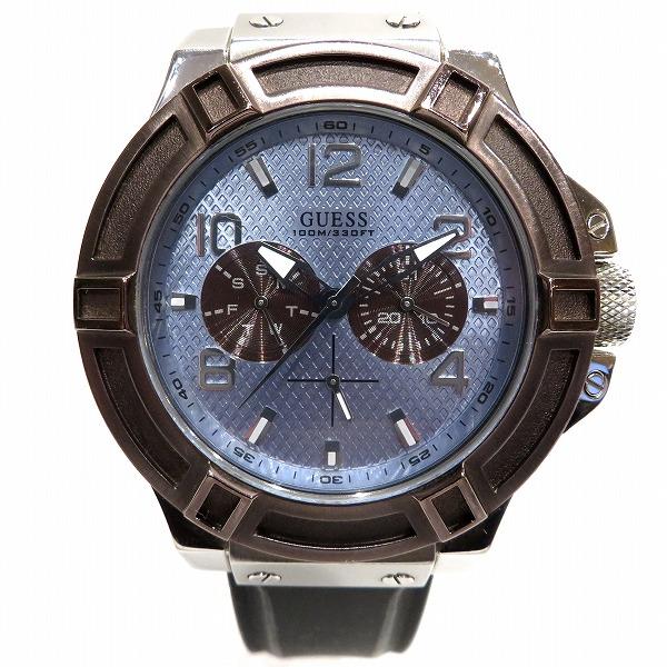 GUESS ゲス リガー W0040G10 クロノグラフ クォーツ 時計 腕時計 GUESS ゲス リガー W0040G10 クロノグラフ クォーツ 時計 腕時計