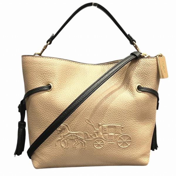 コーチ COACH CA164 レザー タッセル 2WAY バッグ ハンドバッグ ショルダーバッグ レディース【中古】 COACH（コーチ） COACH CA164 レザー タッセル 2WAY バッグ