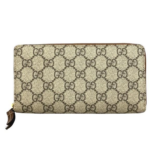 GUCCI（グッチ） GUCCI GGスプリーム 410102 ラウンドファスナー 長 