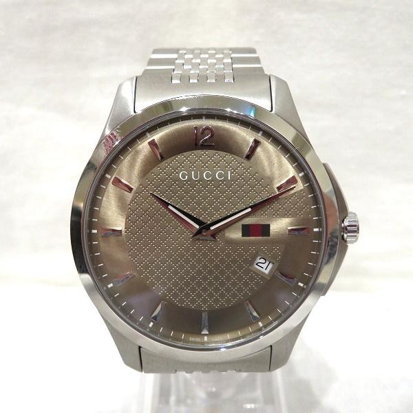グッチ Gucci 126 3 Gタイムレス デイト クォーツ ブラウン文字盤 時計 腕時計 メンズ 中古 1003034307300016 ワンダープライス Yahoo 店 通販 Yahoo ショッピング