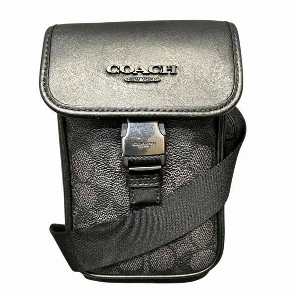 極美品✨コーチ　レンジャー　パック　ボディバッグ　シグネチャー PVC×レザー COACH（コーチ） レーサー フォーン クロスボディ・シグネチャー