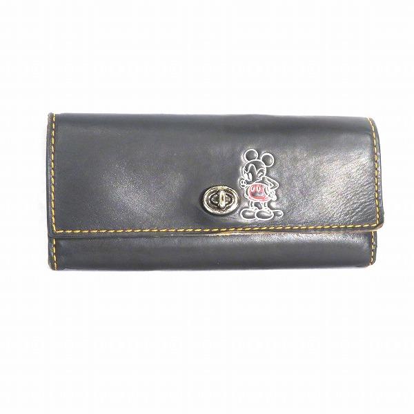 COACH コーチ ディズニーコラボ 長財布 2つ折り財布 レディース 中古 