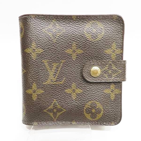 ルイヴィトン Louis Vuitton モノグラム コンパクトジップ M61667 財布 二つ折り財布 ユニセックス 【中古】