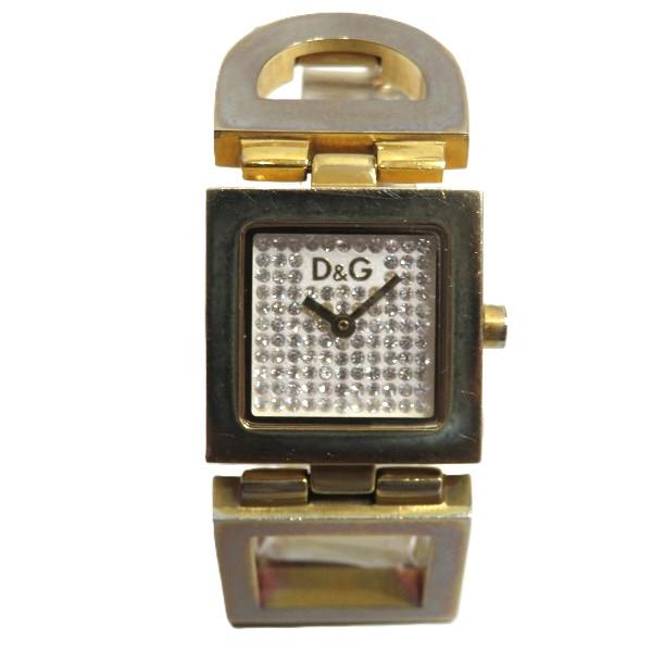 D&G ドルチェ＆ガッバーナ 腕時計 ゴールド ロゴ ラインストーン 稼働 DOLCE&GABBANA（ドルチェ & ガッバーナ） クォーツ ラインストーン