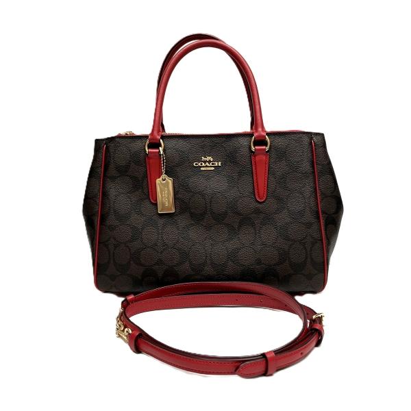 ✨美品✨ コーチ ショルダーバッグ シグネチャー　Cパッチ　PVC×レザー COACH（コーチ） ハンドバッグ シグネチャー PVC レザー F67026