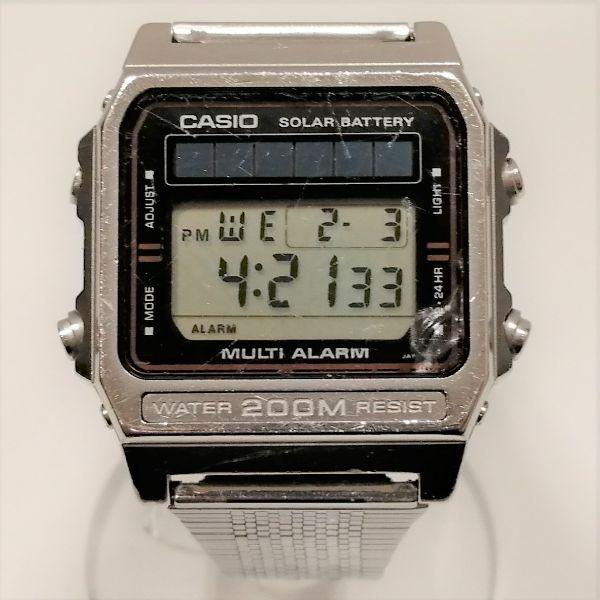 カシオ マルチアラーム ソーラー 200M DW-2000 時計 腕時計 メンズ 【中古】 :1003034607100060:ワンダープライス  Yahoo!店 - 通販 - Yahoo!ショッピング