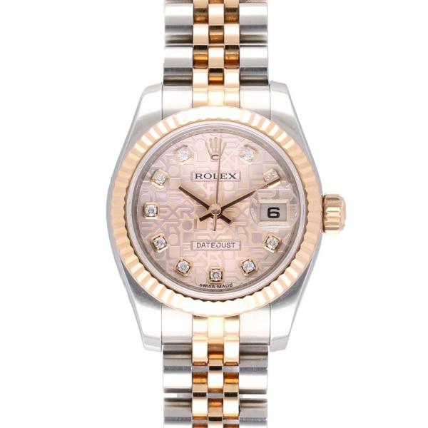 ROLEX ロレックス/デイトジャスト 10Pダイヤ PG/179171G/ABランク/91【中古】 wonderrex-ec_9254021844100