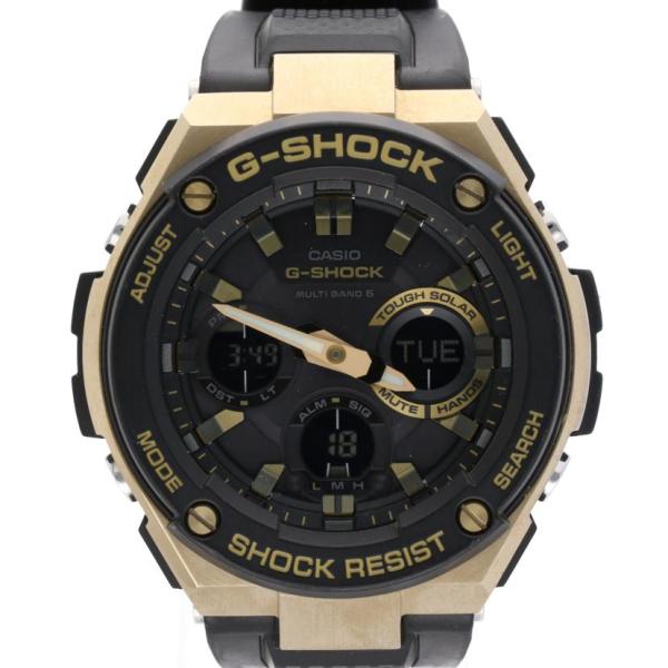 【週末セール❗️】CASIO GST-W100G 電波ソーラー G-STEEL G-SHOCK 電波ソーラー メンズ 腕時計 アナログ デジタル