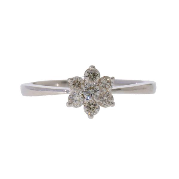 K18WGダイヤリング0.20ct/#5.5/リング/Aランク/63【中古】