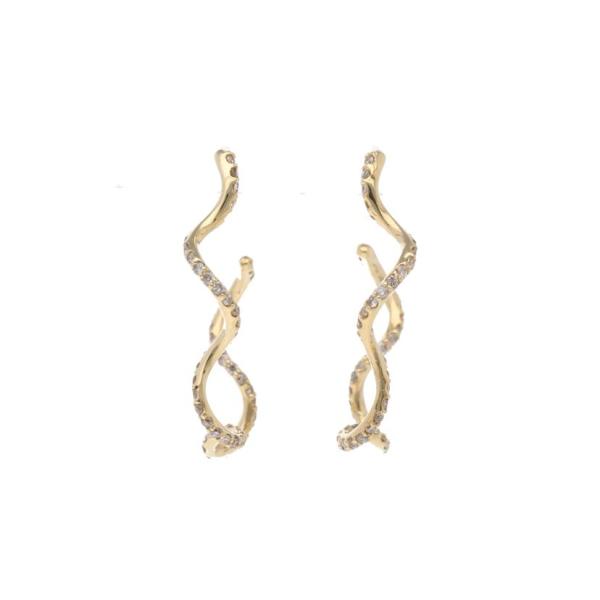 K18 ( 750 ) ピアスイアリング K18 ダイヤ形ピアス 111534 SWAE015 - 山梨県昭和町｜ふるさと