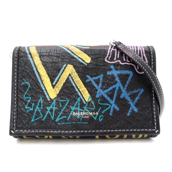 BALENCIAGA バレンシアガ 斜め掛け クラッチ 黒 レディース